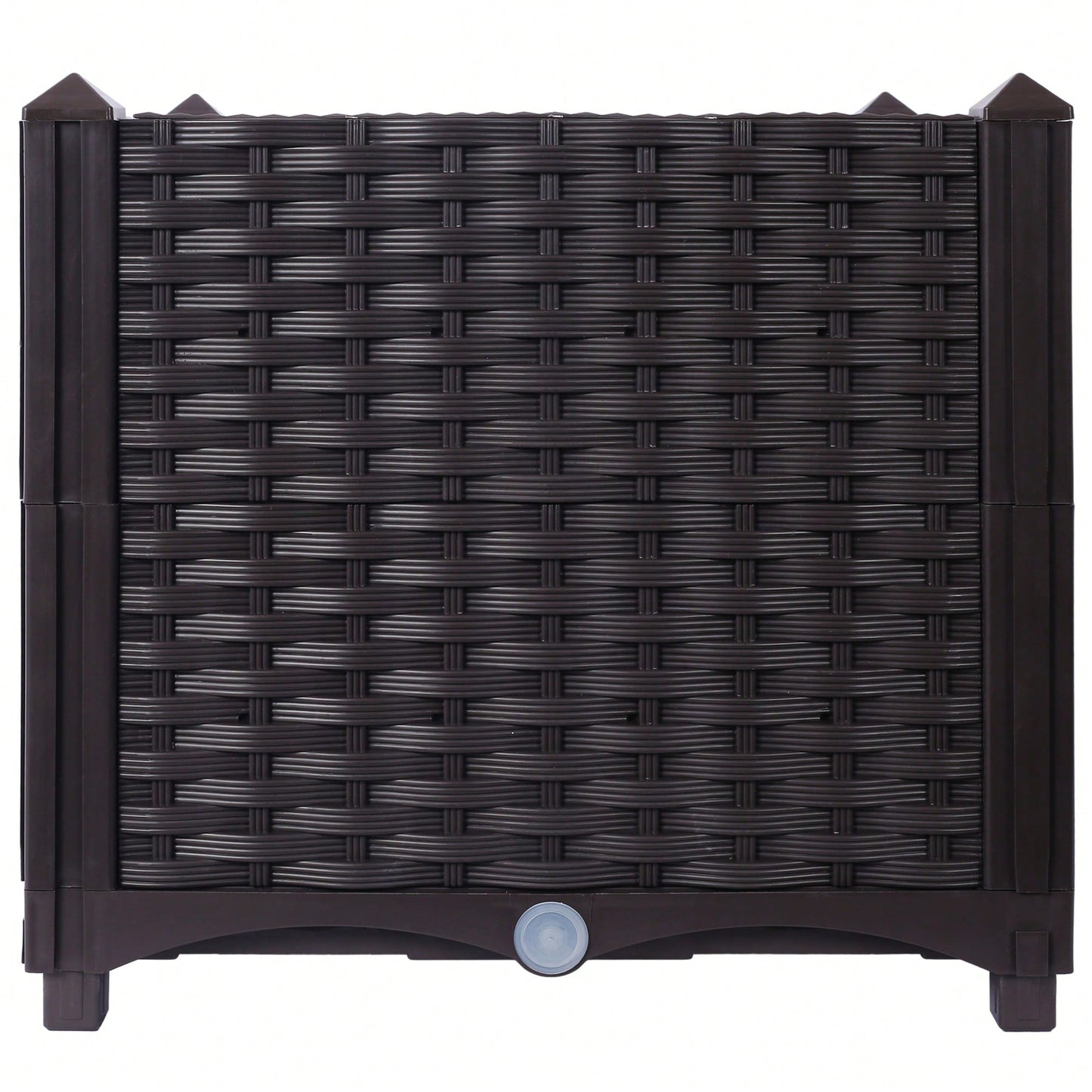 Deep Self-Watering Raised Garden Bed Planter Box For Vegetables, Flowers, Herbs, And Succulents - 15.7" X 15.7" X 14.7"