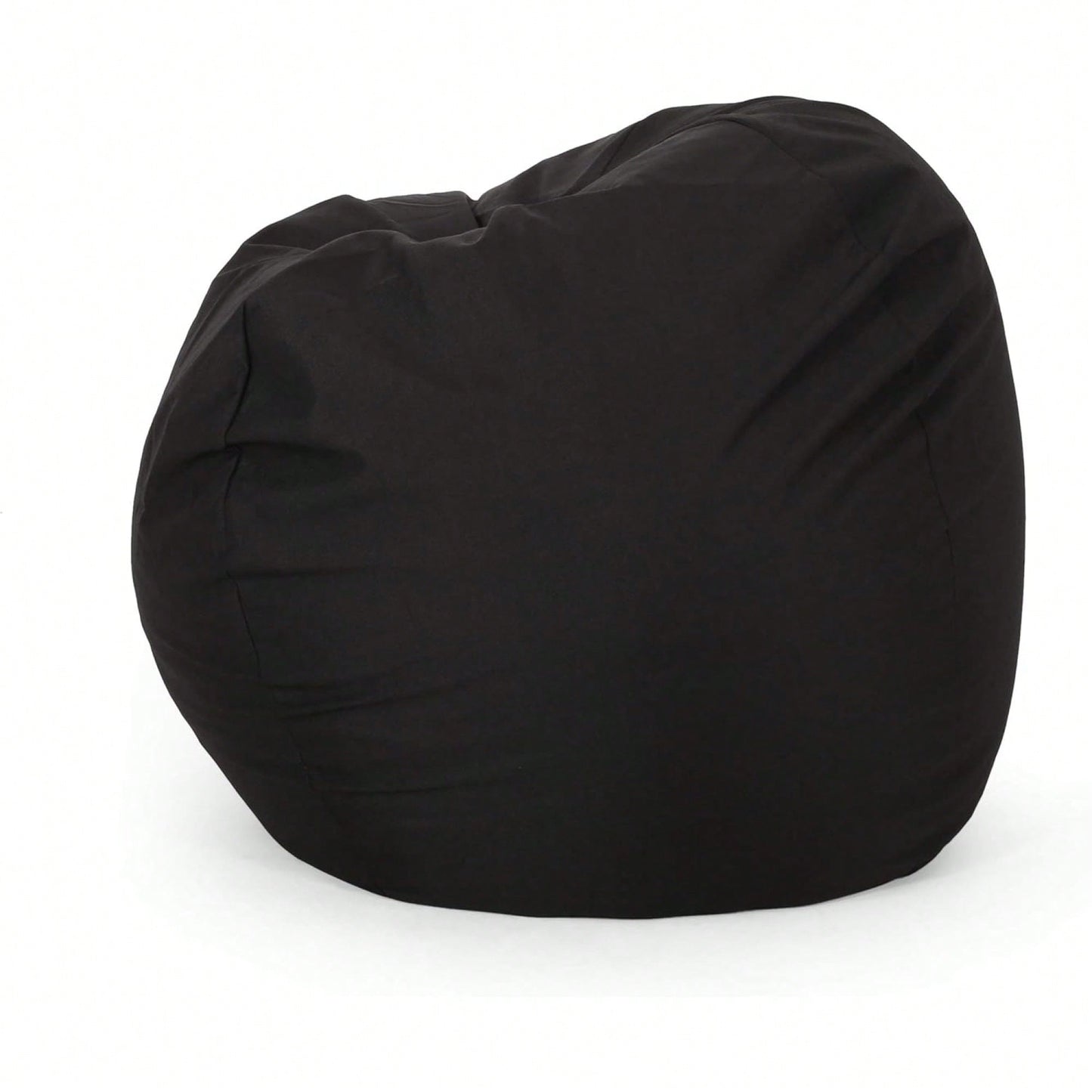 Stylish Black Bean Bag Chair - 25" X 34" X 34" For Ultimate Comfort And Relaxation