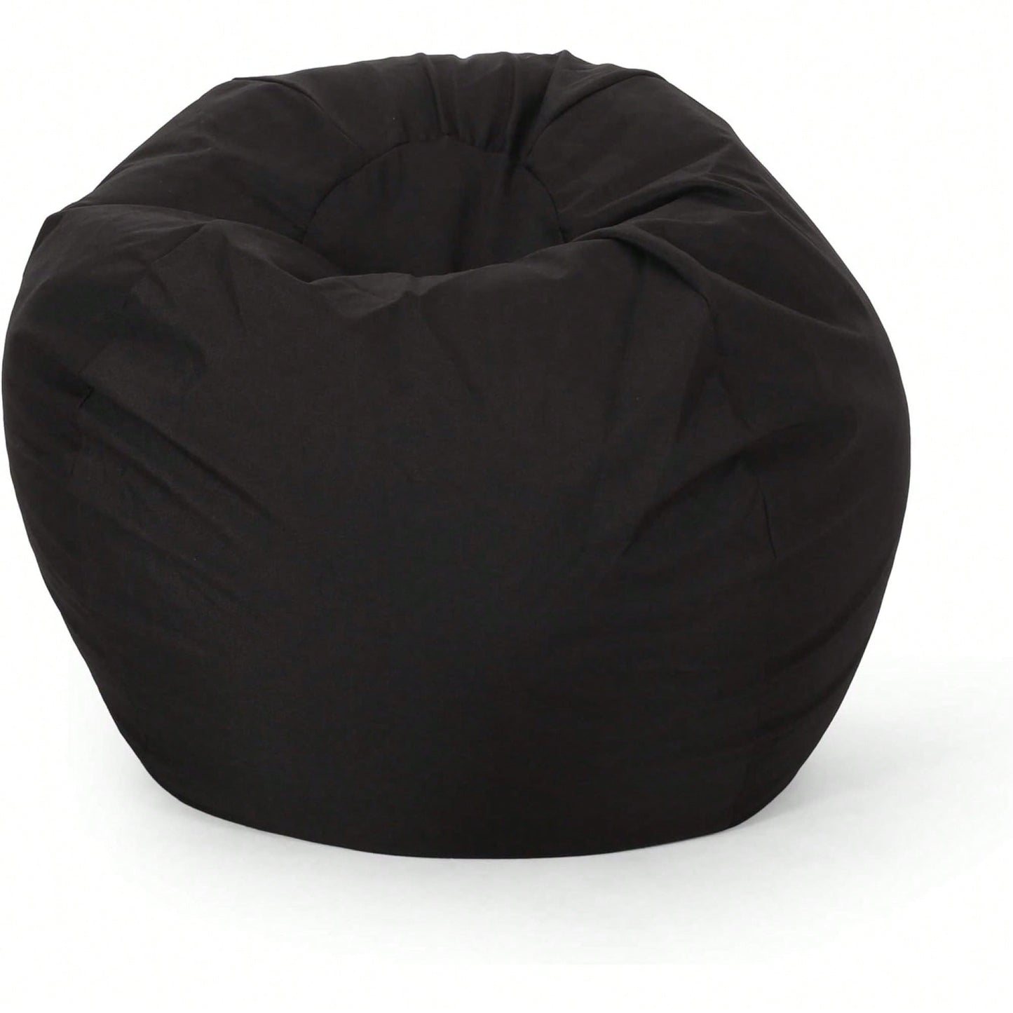 Stylish Black Bean Bag Chair - 25" X 34" X 34" For Ultimate Comfort And Relaxation