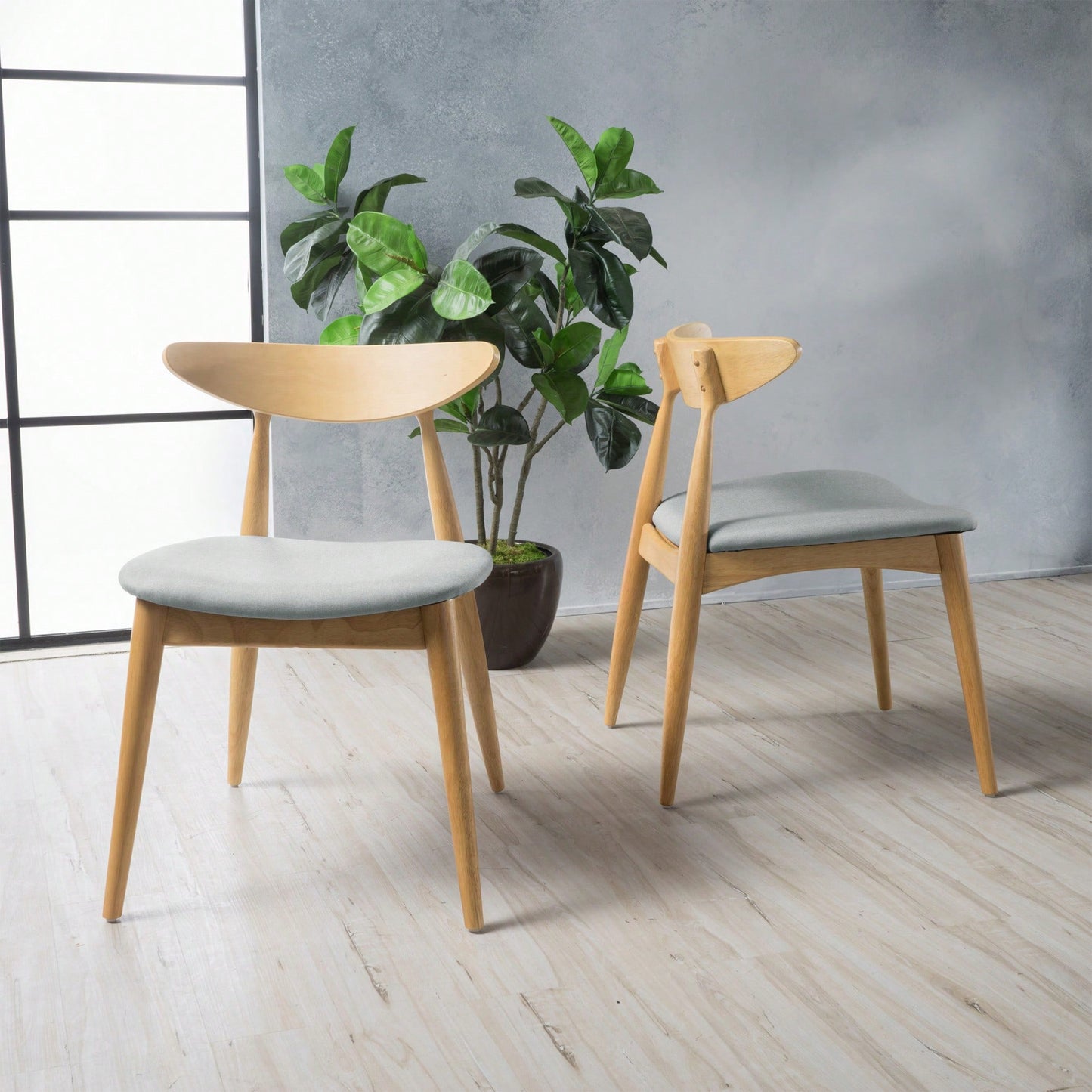 Elegant Dual Dining Chairs Set For Modern Home Decor - Comfortable And Stylish Seating Solution