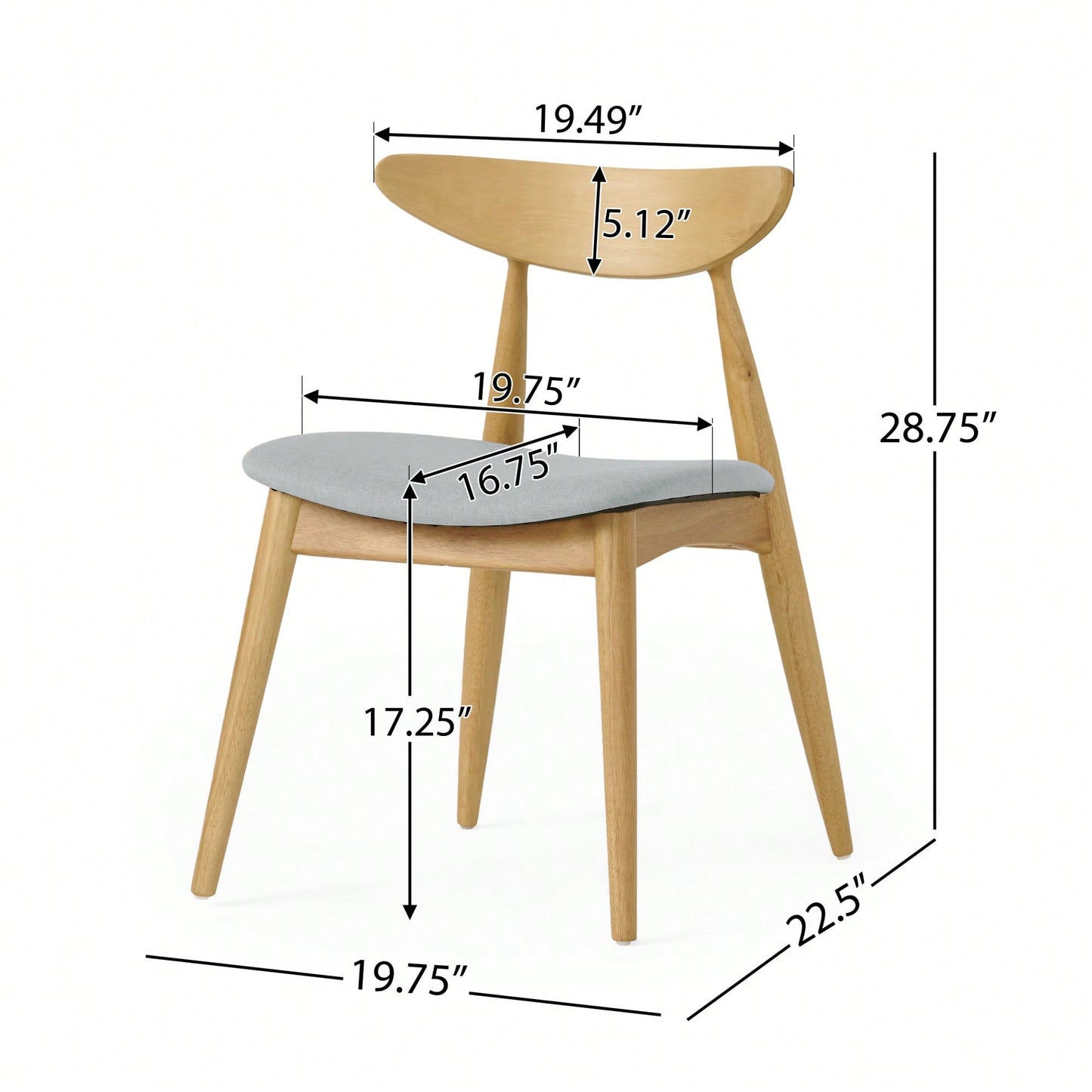 Elegant Dual Dining Chairs Set For Modern Home Decor - Comfortable And Stylish Seating Solution