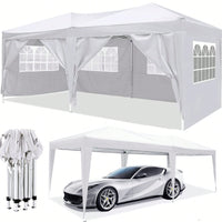 10x20 Portable Outdoor Pop-Up Canopy Tent With Removable Sidewalls, Carry Bag & Weight Bags For Party And Event