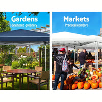 10x20 Portable Outdoor Pop-Up Canopy Tent With Removable Sidewalls, Carry Bag & Weight Bags For Party And Event