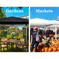 10x20 Portable Outdoor Pop-Up Canopy Tent With Removable Sidewalls, Carry Bag & Weight Bags For Party And Event