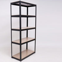 Heavy Duty 5-Tier Adjustable Storage Shelves - Metal Utility Rack For Garage, Pantry, Closet, And Kitchen, 23.6" X 15.7" X 47.2", Black