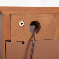 Elegant 2-Door Curio Cabinet With Tempered Glass And Mirrored Back, Adjustable Shelves, Lighted Display For Home Or Office - Cherry Finish