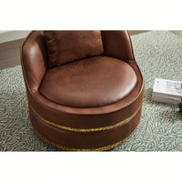 Modern 360-Degree Swivel Accent Chair - Stylish Barrel Chair For Living Room And Bedroom Comfort