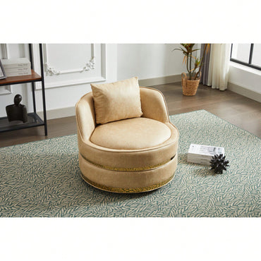 Modern 360-Degree Swivel Accent Chair - Stylish Barrel Chair For Living Room And Bedroom Comfort
