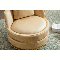 Modern 360-Degree Swivel Accent Chair - Stylish Barrel Chair For Living Room And Bedroom Comfort
