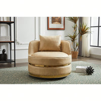Modern 360-Degree Swivel Accent Chair - Stylish Barrel Chair For Living Room And Bedroom Comfort