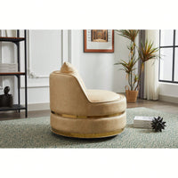 Modern 360-Degree Swivel Accent Chair - Stylish Barrel Chair For Living Room And Bedroom Comfort