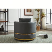 Modern 360-Degree Swivel Accent Chair - Stylish Barrel Chair For Living Room And Bedroom Comfort
