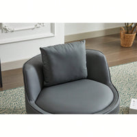 Modern 360-Degree Swivel Accent Chair - Stylish Barrel Chair For Living Room And Bedroom Comfort