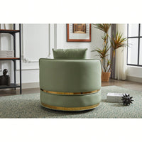Modern 360-Degree Swivel Accent Chair - Stylish Barrel Chair For Living Room And Bedroom Comfort