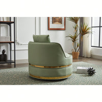 Modern 360-Degree Swivel Accent Chair - Stylish Barrel Chair For Living Room And Bedroom Comfort