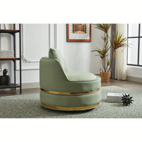 Modern 360-Degree Swivel Accent Chair - Stylish Barrel Chair For Living Room And Bedroom Comfort