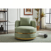 Modern 360-Degree Swivel Accent Chair - Stylish Barrel Chair For Living Room And Bedroom Comfort