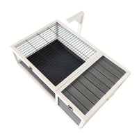 39.5 Inch Indoor Turtle Habitat Wooden Reptile Cage for Lizards Geckos with Waterproof Tray Light Support Acrylic Window