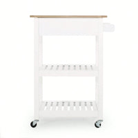 Versatile Wooden Kitchen Cart With Storage And Wheels For Easy Mobility