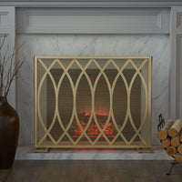 Stylish Fire Screen For Home Safety And Elegance – Decorative & Functional Fireplace Guard