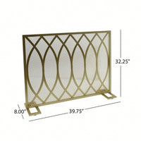 Stylish Fire Screen For Home Safety And Elegance – Decorative & Functional Fireplace Guard
