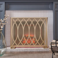Stylish Fire Screen For Home Safety And Elegance – Decorative & Functional Fireplace Guard