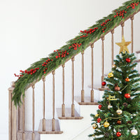 72-Inch Lighted Faux Spruce Garland For Holiday Decor And Festive Decor Enhancements