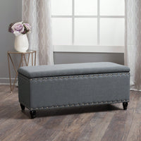 Stylish Storage Ottoman With Comfortable Seating And Hidden Compartment For Organized Living Spaces