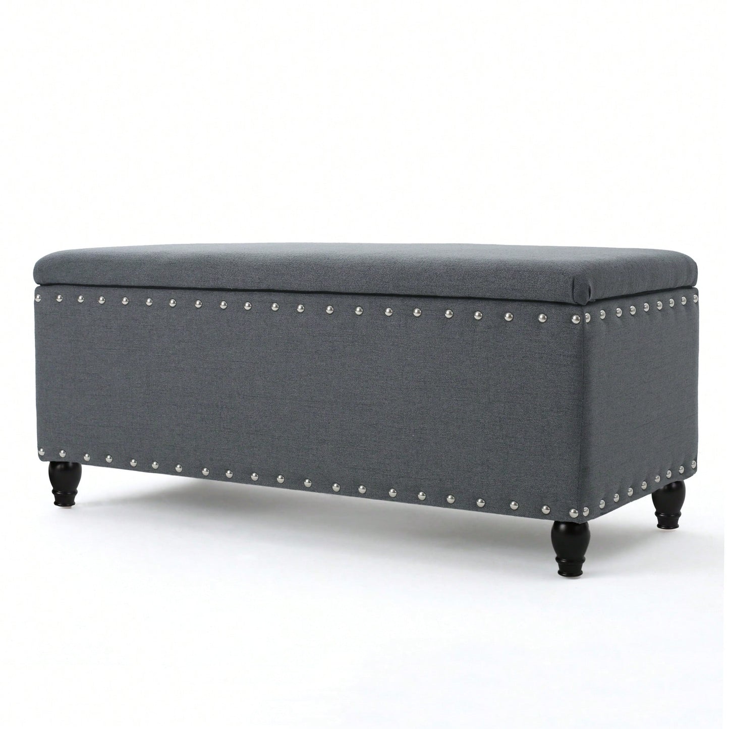 Stylish Storage Ottoman With Comfortable Seating And Hidden Compartment For Organized Living Spaces