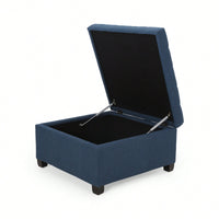 Elegant Velvet Storage Ottoman With Chic Tufted Design For Living Room And Bedroom Decor