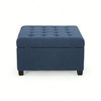 Elegant Velvet Storage Ottoman With Chic Tufted Design For Living Room And Bedroom Decor