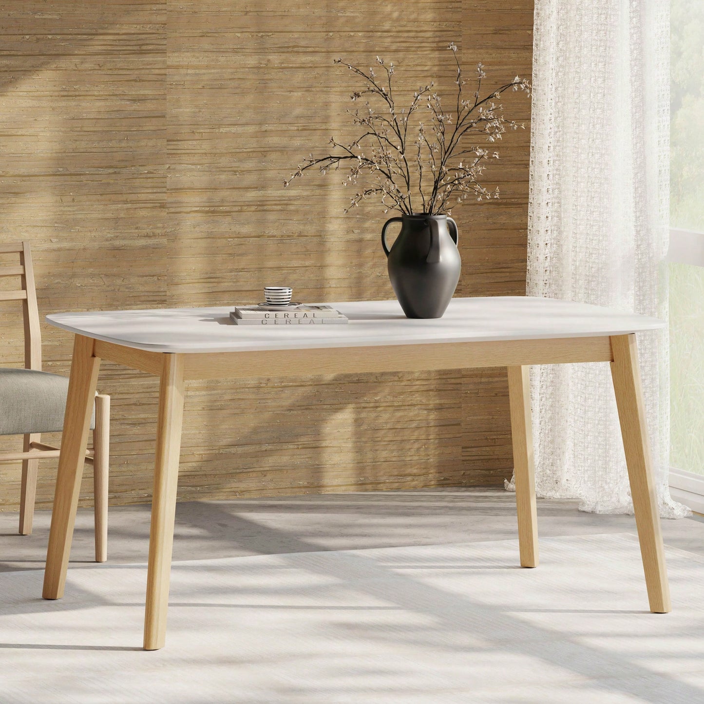 Stylish Modern Dining Table For Home Or Office Use – Perfect For Family Meals And Entertaining Guests