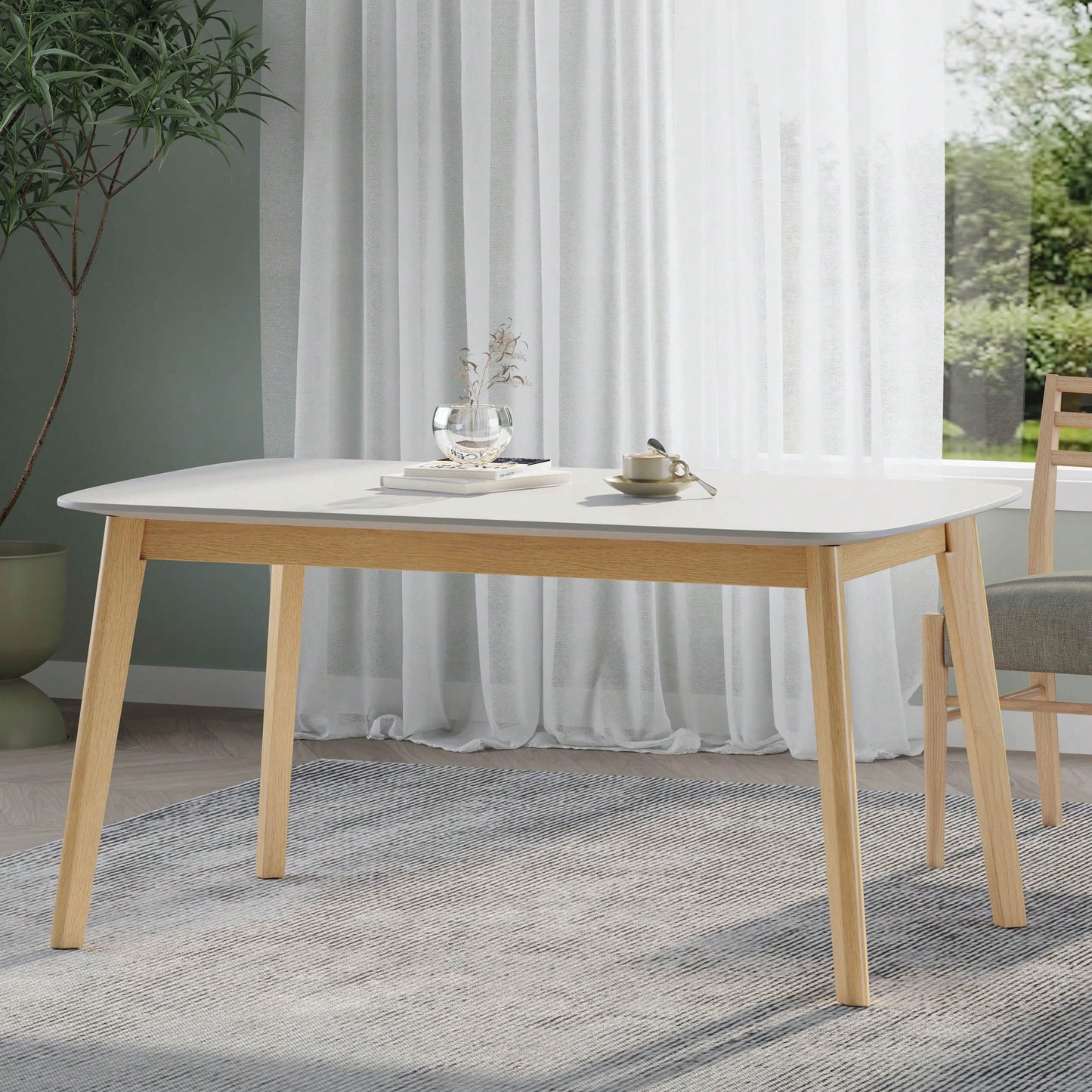 Stylish Modern Dining Table For Home Or Office Use – Perfect For Family Meals And Entertaining Guests