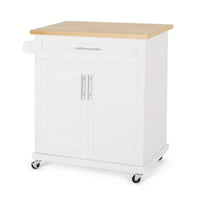 Versatile Kitchen Cart With Ample Storage And Stylish Design For Easy Meal Prep And Organization