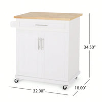 Versatile Kitchen Cart With Ample Storage And Stylish Design For Easy Meal Prep And Organization