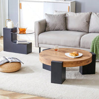 Versatile Detachable Double-Decker Coffee Table - Stylish Design For Flexible Space Utilization In Any Setting