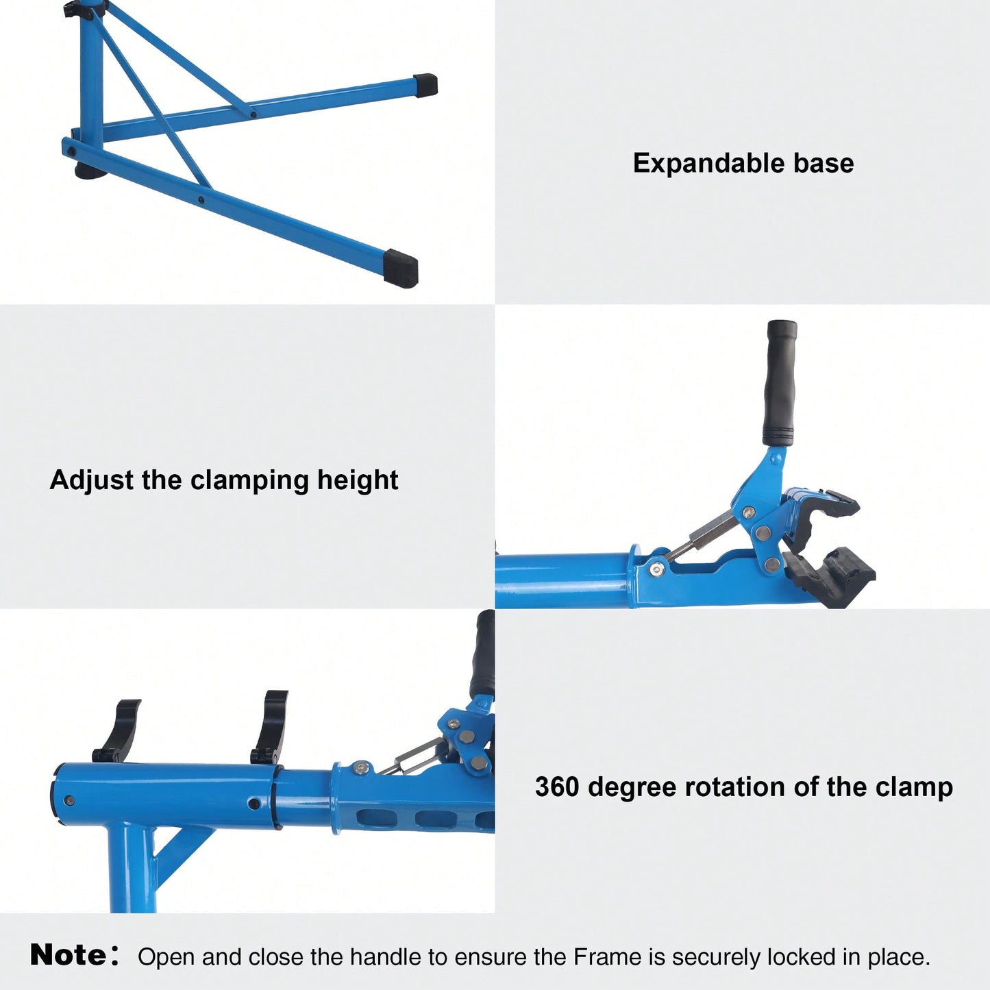 Heavy-Duty Portable Bike Repair Stand Up to 110 lbs Lightweight Aluminum for Electric Mountain and Road Bikes