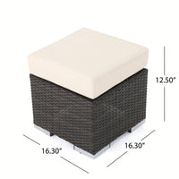 Stylish 16-Inch Round Ottoman For Cozy Living Spaces And Versatile Decor