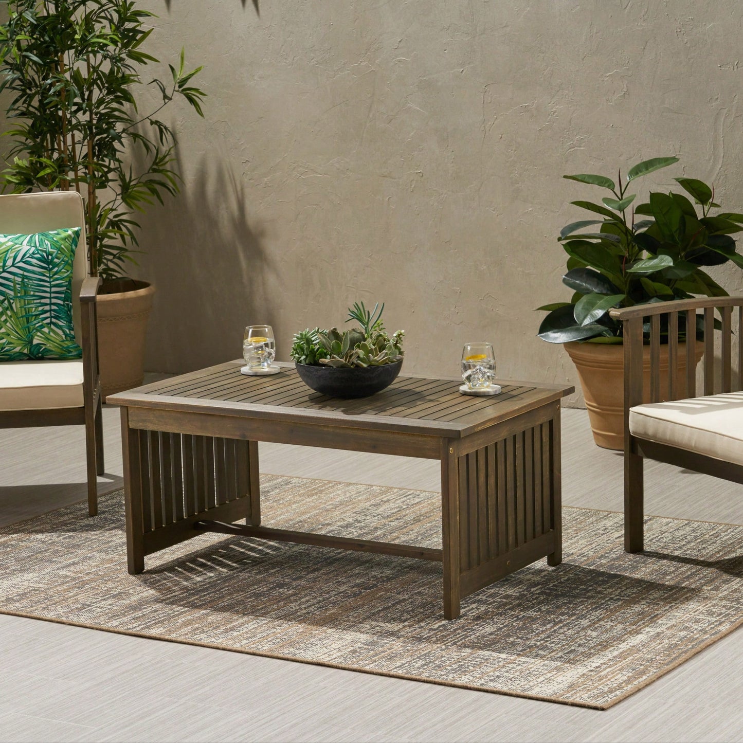 Stylish Acacia Wood Coffee Table For Modern Living Rooms – Elegant Design And Durable Finish