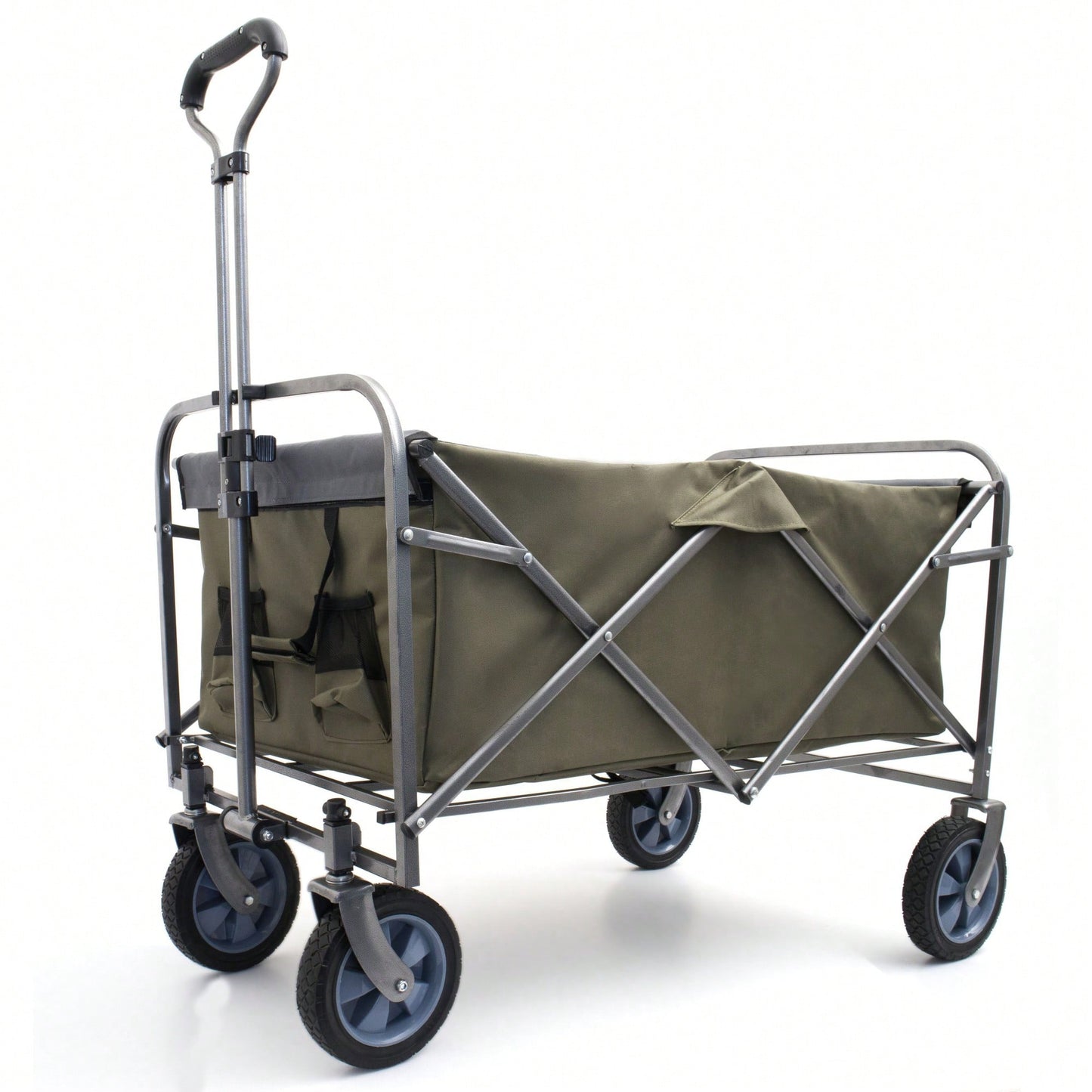 Versatile Folding Trolley Cart For Outdoor Adventures, Beach Trips, And Camping - Compact Micro Design