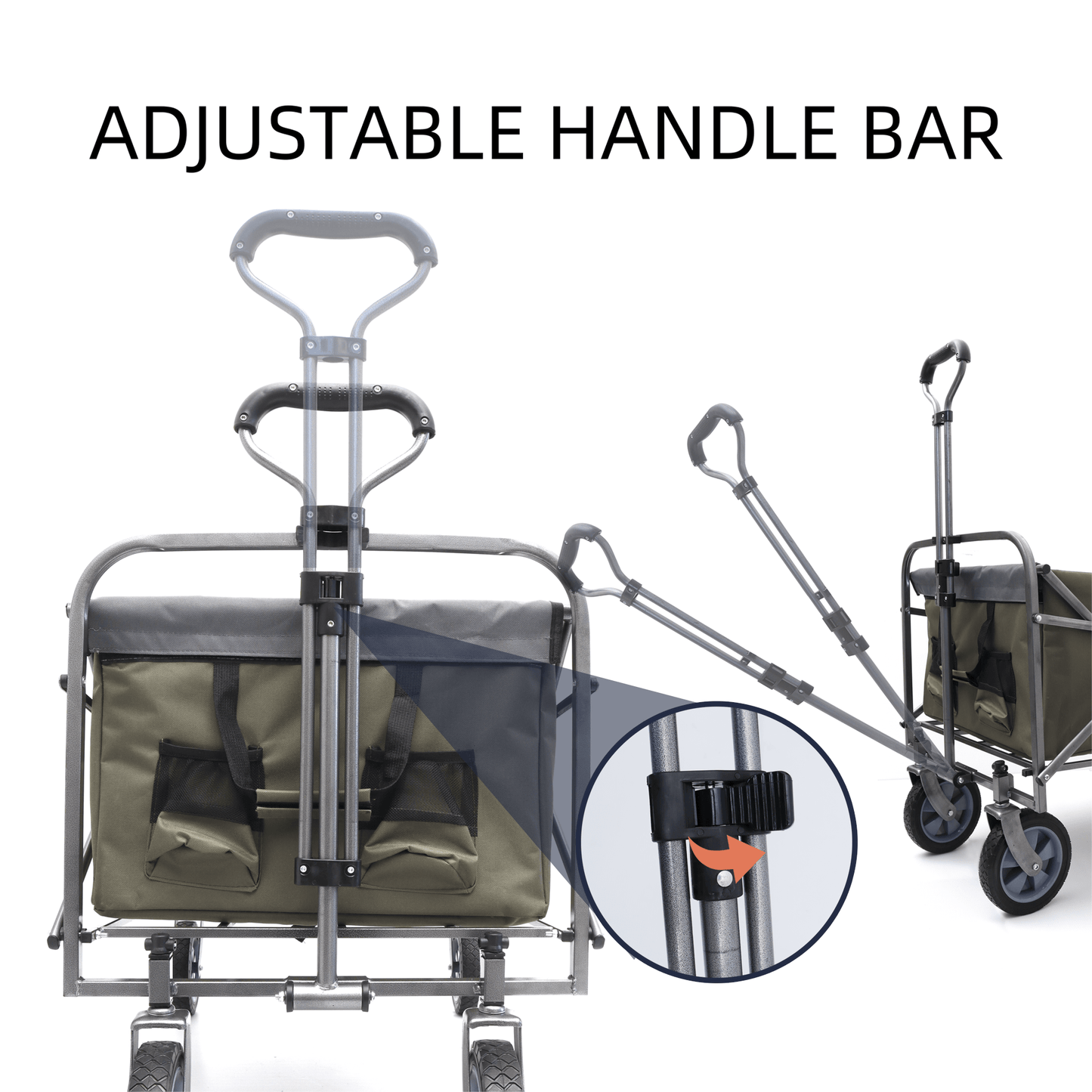 Versatile Folding Trolley Cart For Outdoor Adventures, Beach Trips, And Camping - Compact Micro Design