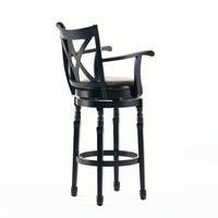 Elegant Leather Bar Stool For Stylish Home Bars And Kitchens - Comfortable Seating With Chic Design