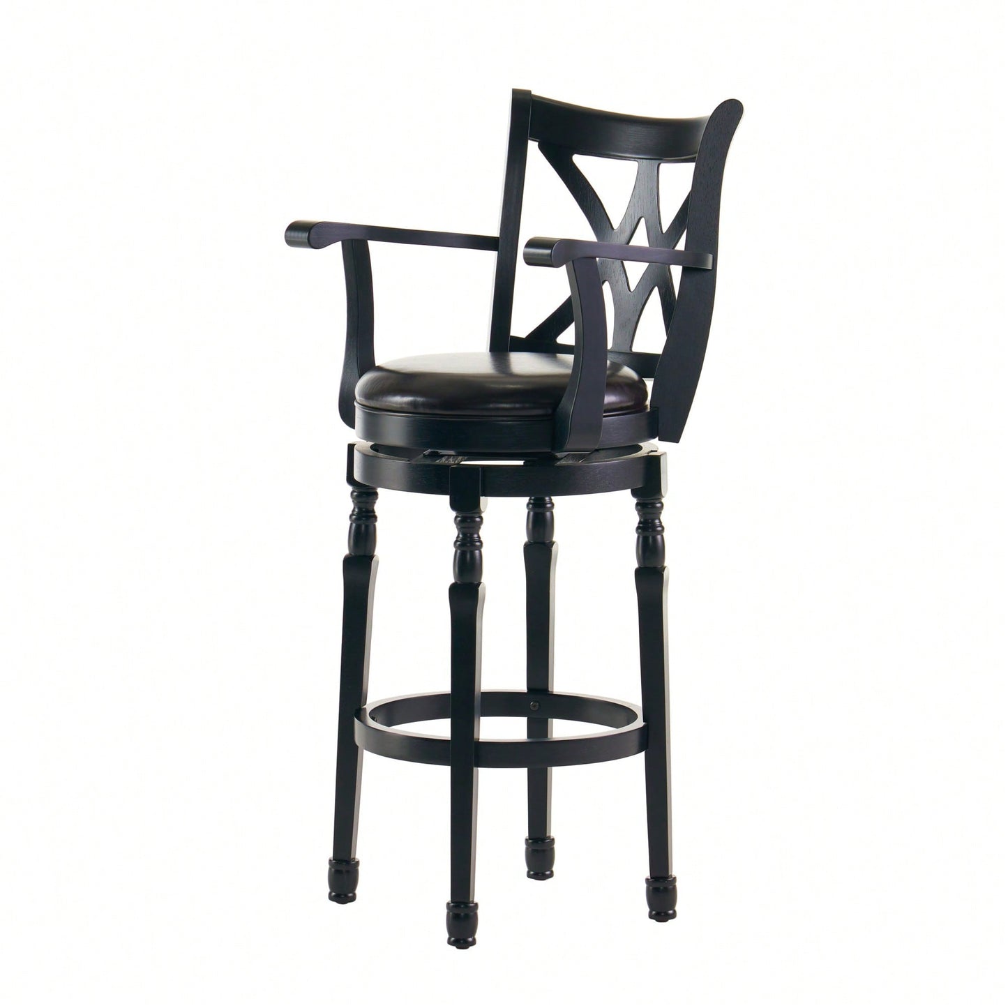 Elegant Leather Bar Stool For Stylish Home Bars And Kitchens - Comfortable Seating With Chic Design