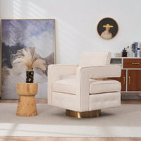 360° Swivel Barrel Chair - Modern Accent Armchair For Living Room, Nursery, Bedroom, Office, And Hotel - Stylish Comfort For Any Space