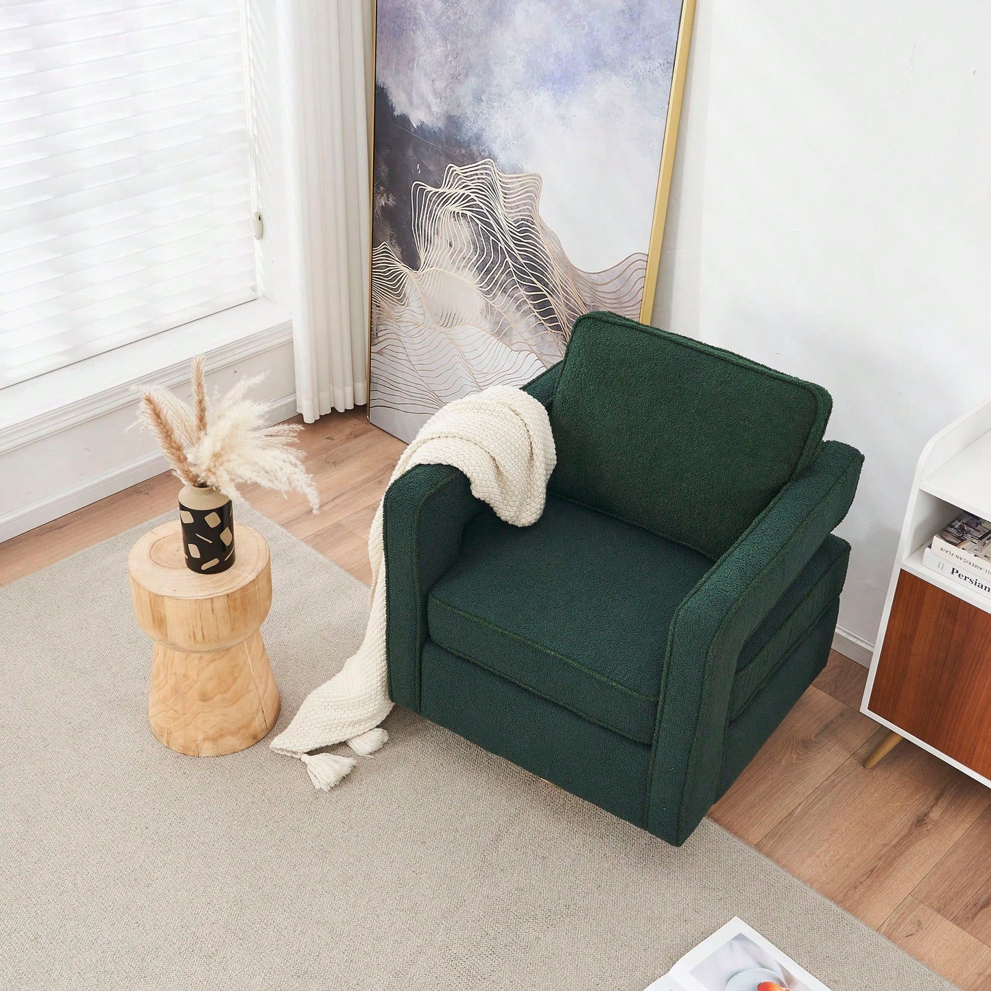 360° Swivel Barrel Chair - Modern Accent Armchair For Living Room, Nursery, Bedroom, Office, And Hotel - Stylish Comfort For Any Space