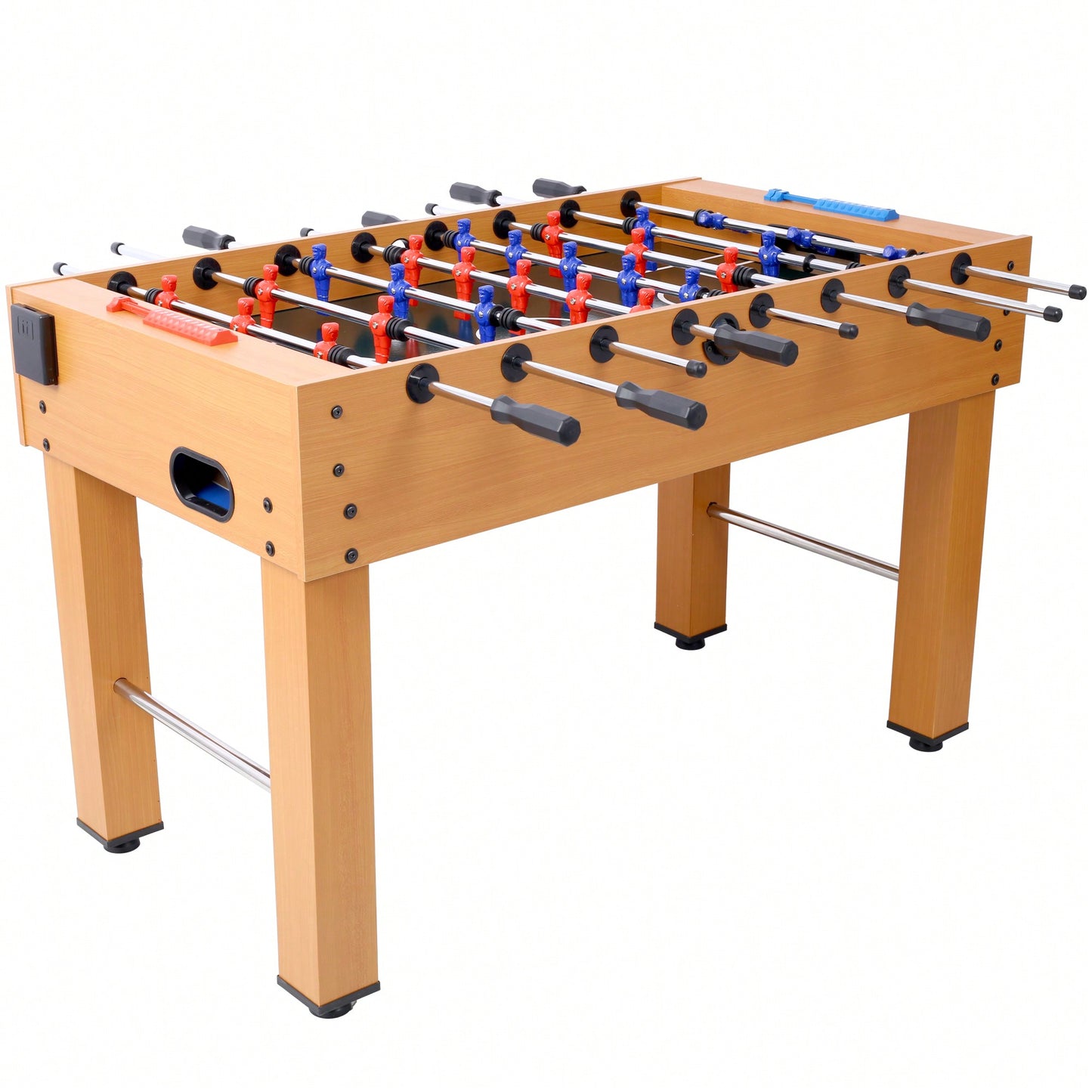 54-Inch Foosball Table For Family Game Rooms With Light Cherry Finish, Analog Scoring, And Free Accessories