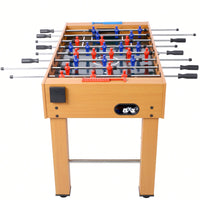 54-Inch Foosball Table For Family Game Rooms With Light Cherry Finish, Analog Scoring, And Free Accessories