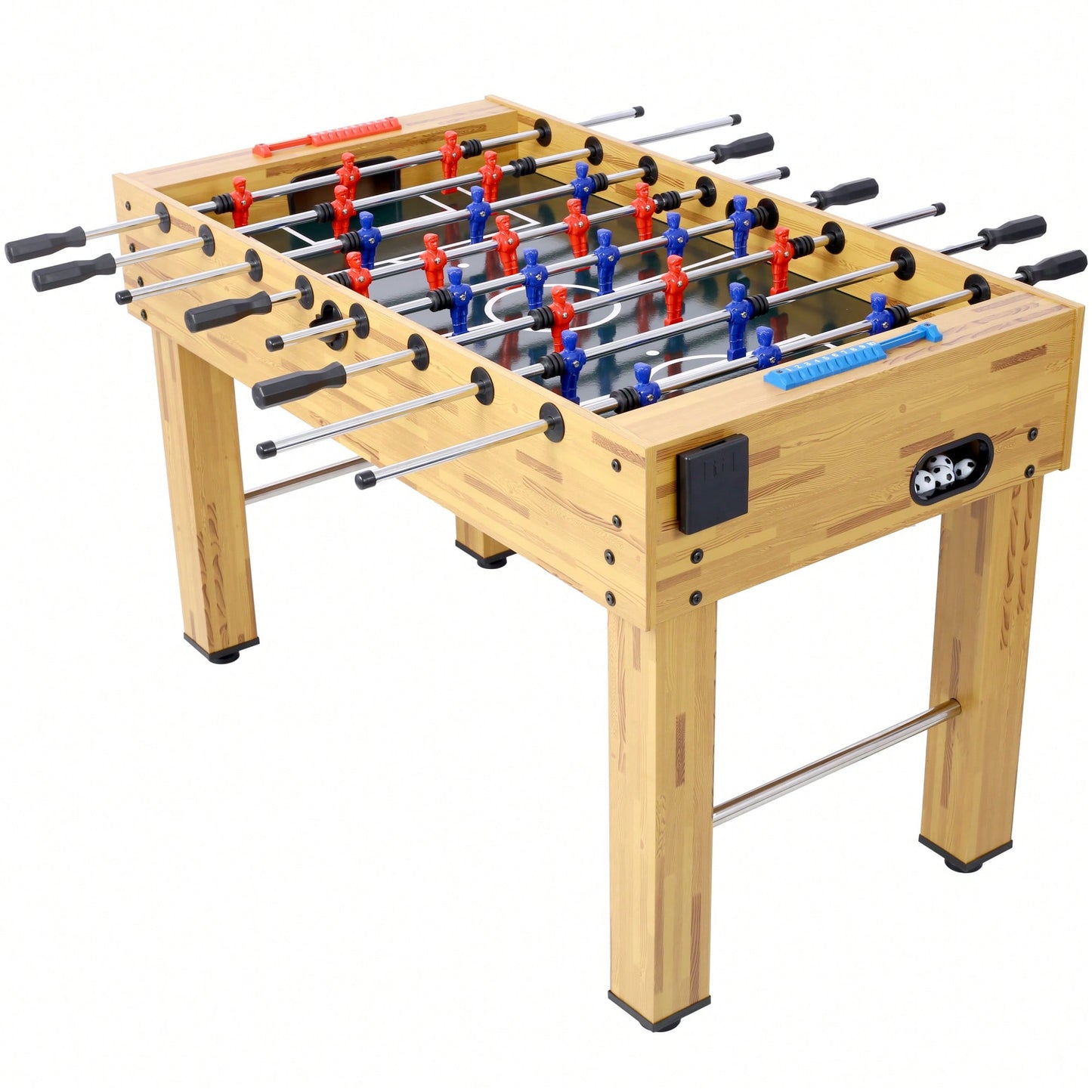 54-Inch Foosball Table For Family Game Rooms With Light Cherry Finish, Analog Scoring, And Free Accessories