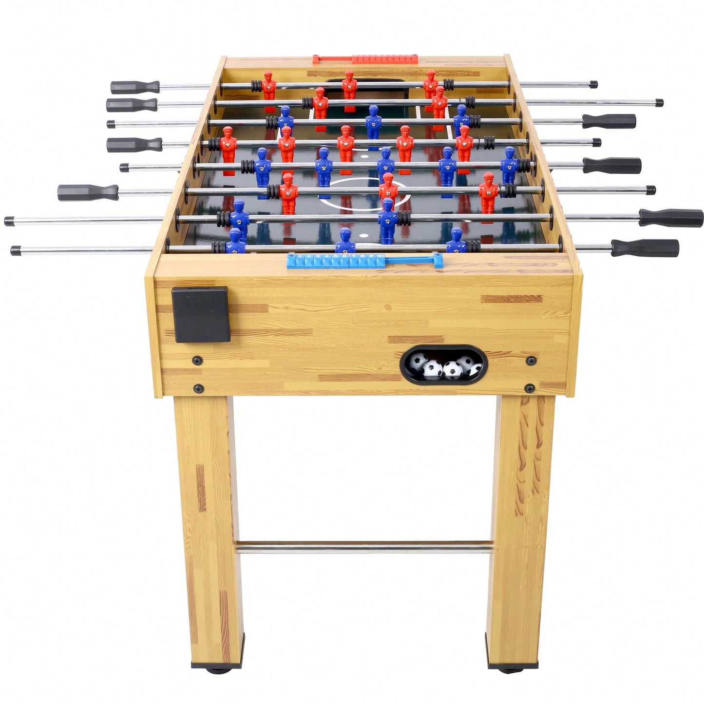 54-Inch Foosball Table For Family Game Rooms With Light Cherry Finish, Analog Scoring, And Free Accessories