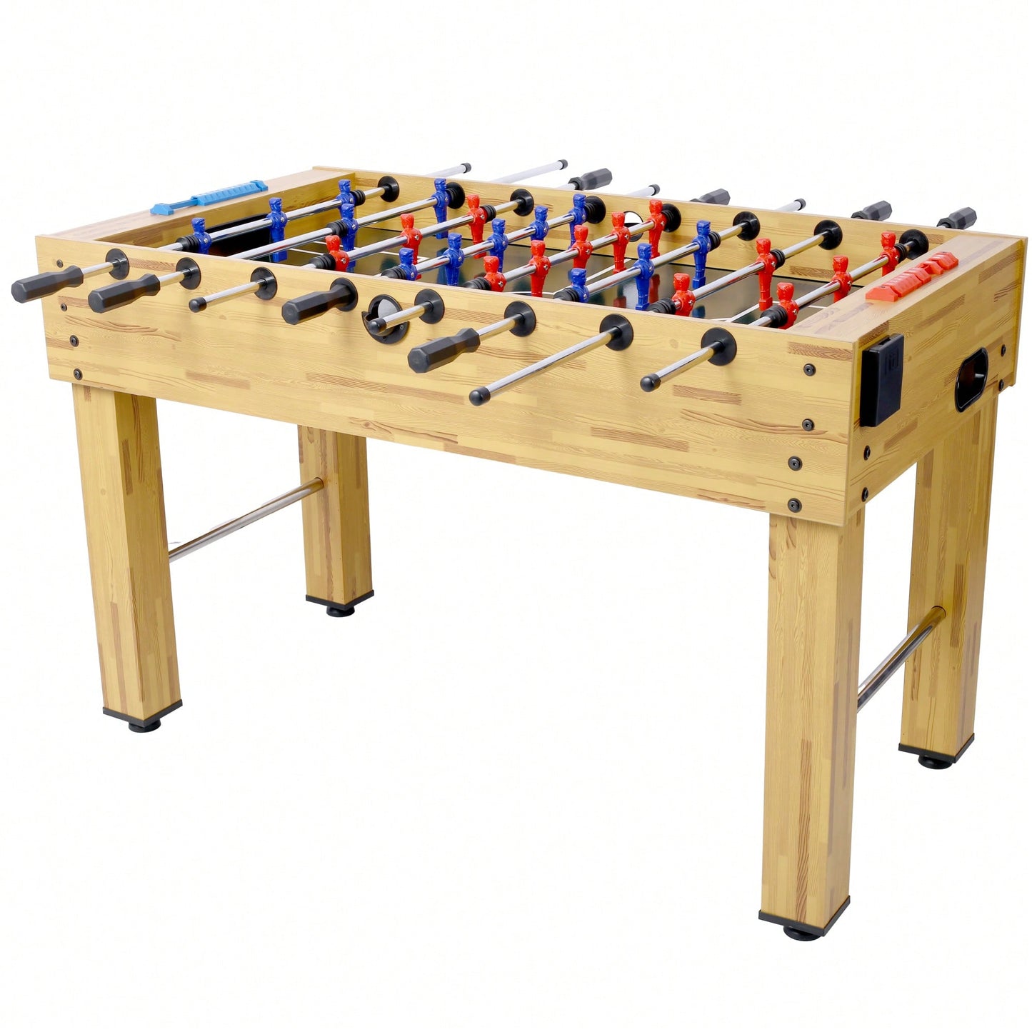 54-Inch Foosball Table For Family Game Rooms With Light Cherry Finish, Analog Scoring, And Free Accessories